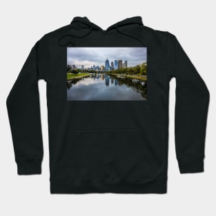 Melbourne from the Swan Street Bridge, Melbourne, Victoria, Australia. Hoodie